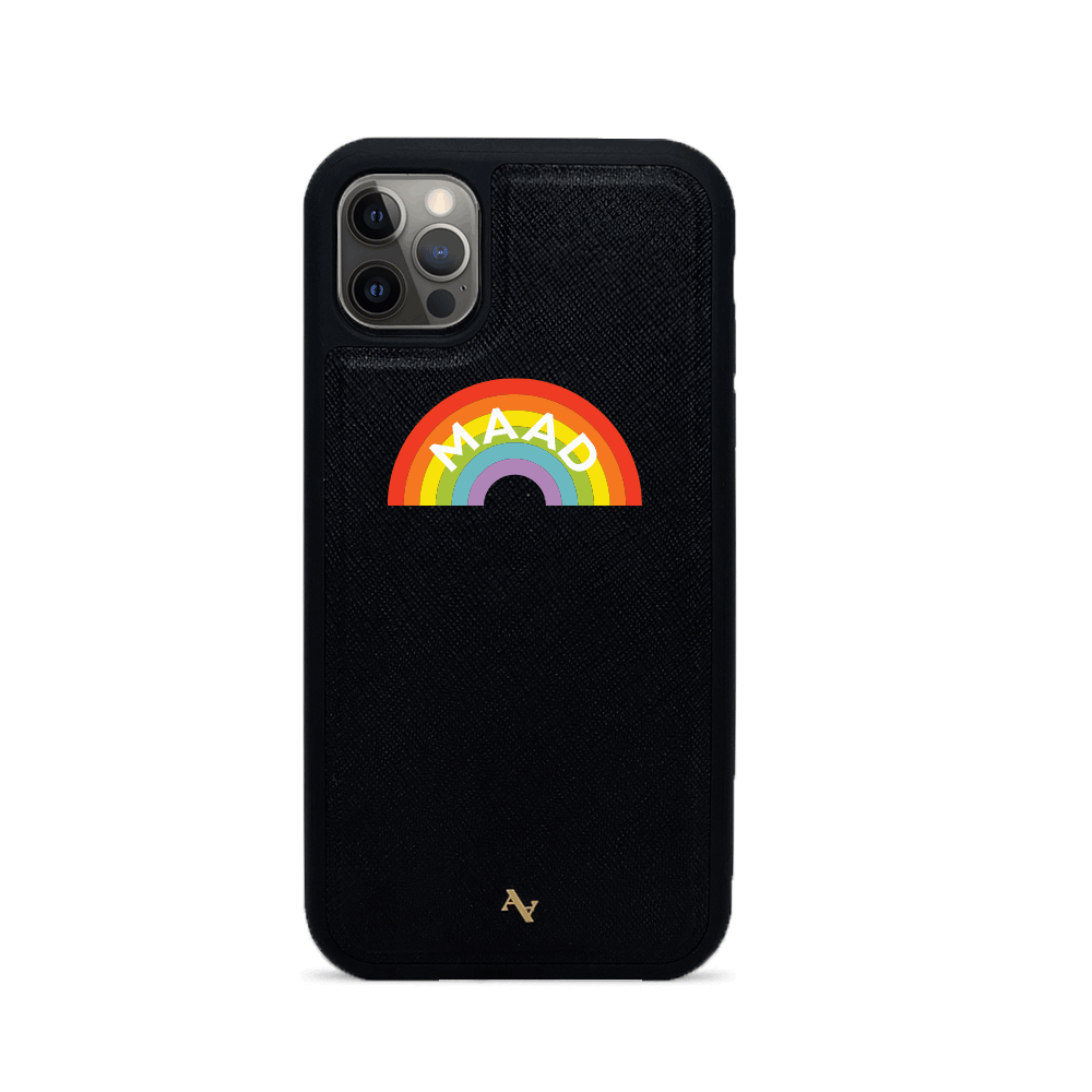 MAAD Fun Black Custom Leather IPhone 12 Pro Case