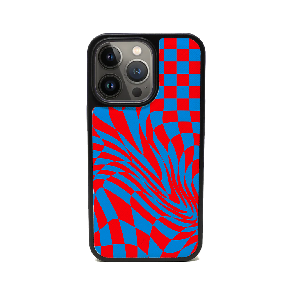GOLF le MAAD - Blue and Red IPhone 13 Pro Leather Case