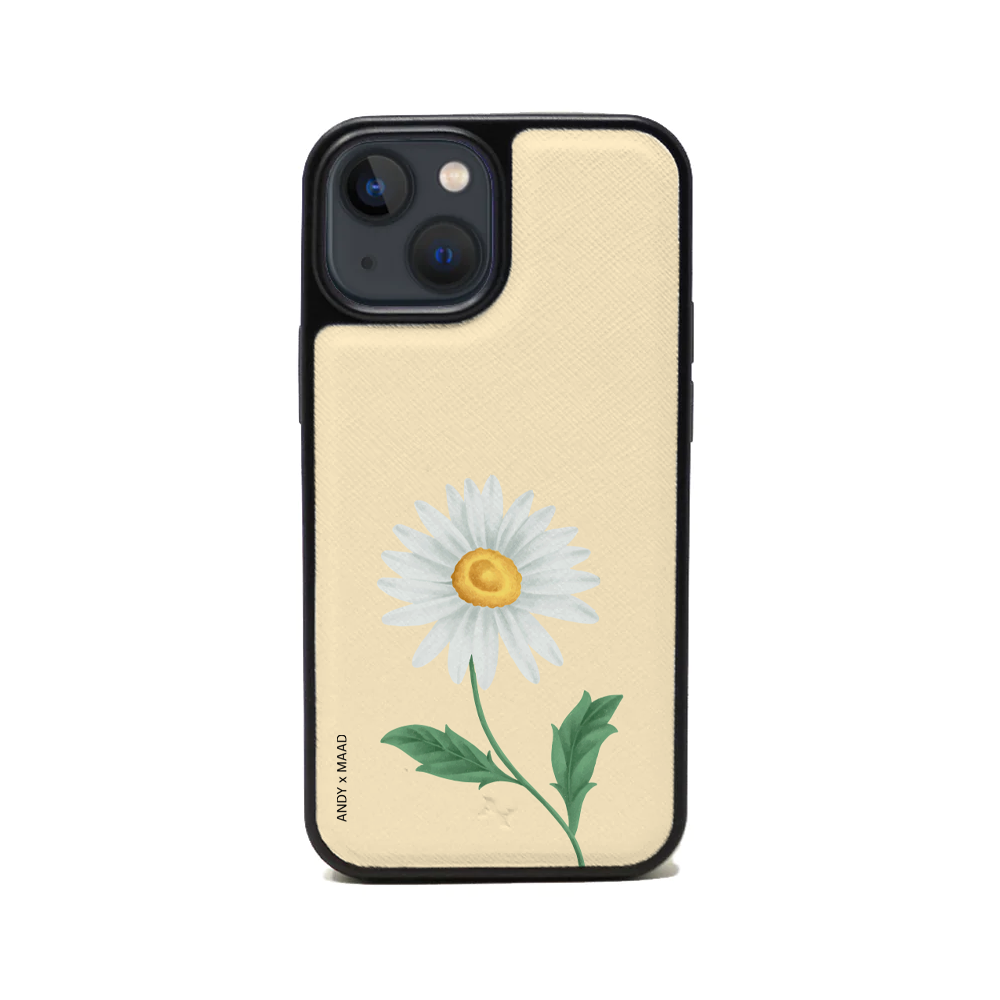 ANDY X MAAD - Yellow Daisy IPhone 14 Leather Case