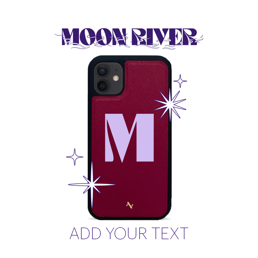 Moon River - Red IPhone 12 Leather Case