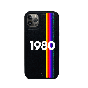 80s - Black IPhone 13 Pro Leather Case