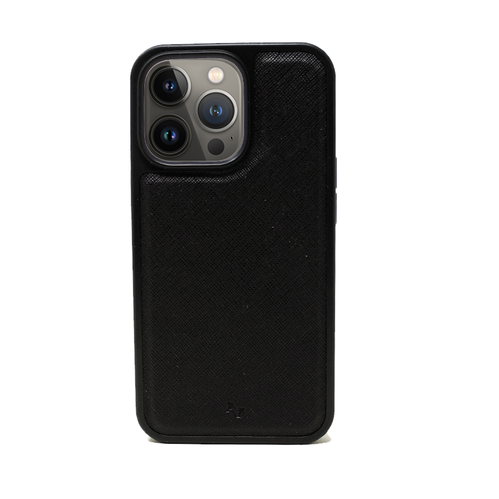 Moon River - Black IPhone 14 Pro Leather Case