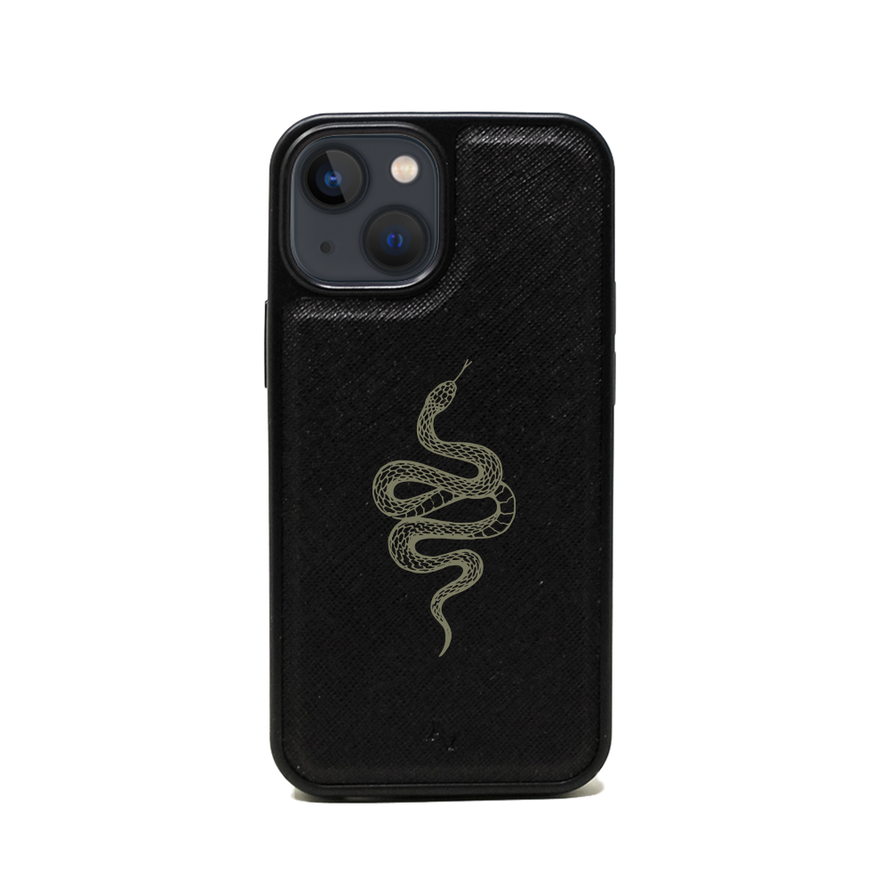 Scales - Black IPhone 13 Mini Leather Case