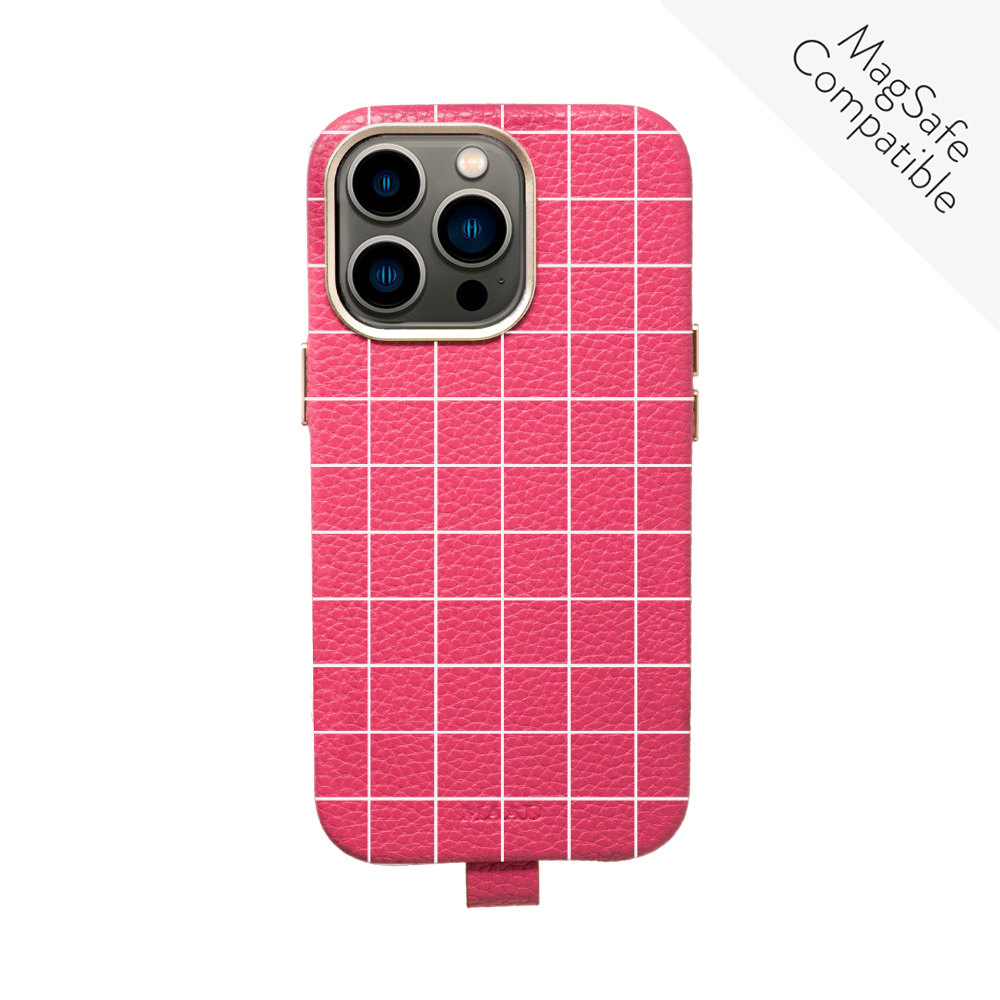 MAAD Full Wrapped - Hot Pink Grid IPhone 13 Pro