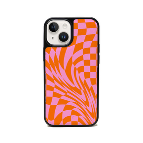 GOLF le MAAD - Orange and Pink IPhone 14 Plus Leather Case
