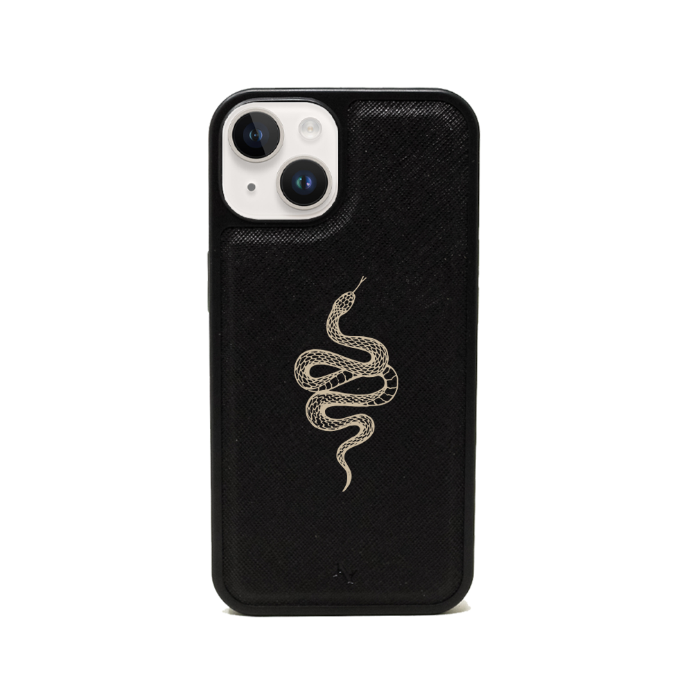 Scales - Black IPhone 14 Plus Leather Case