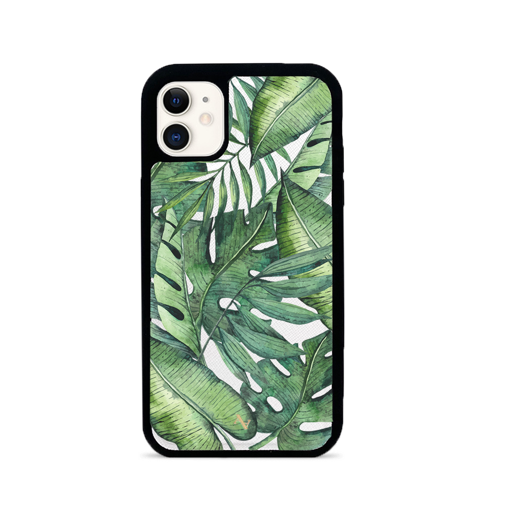 MAAD Tropical Plants - Creta IPhone 11 Leather Case