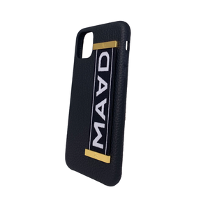 MAAD LVR Black IPhone 11 Pro Max Case - MAAD Collective - Saffiano IPhone Personalized Case 