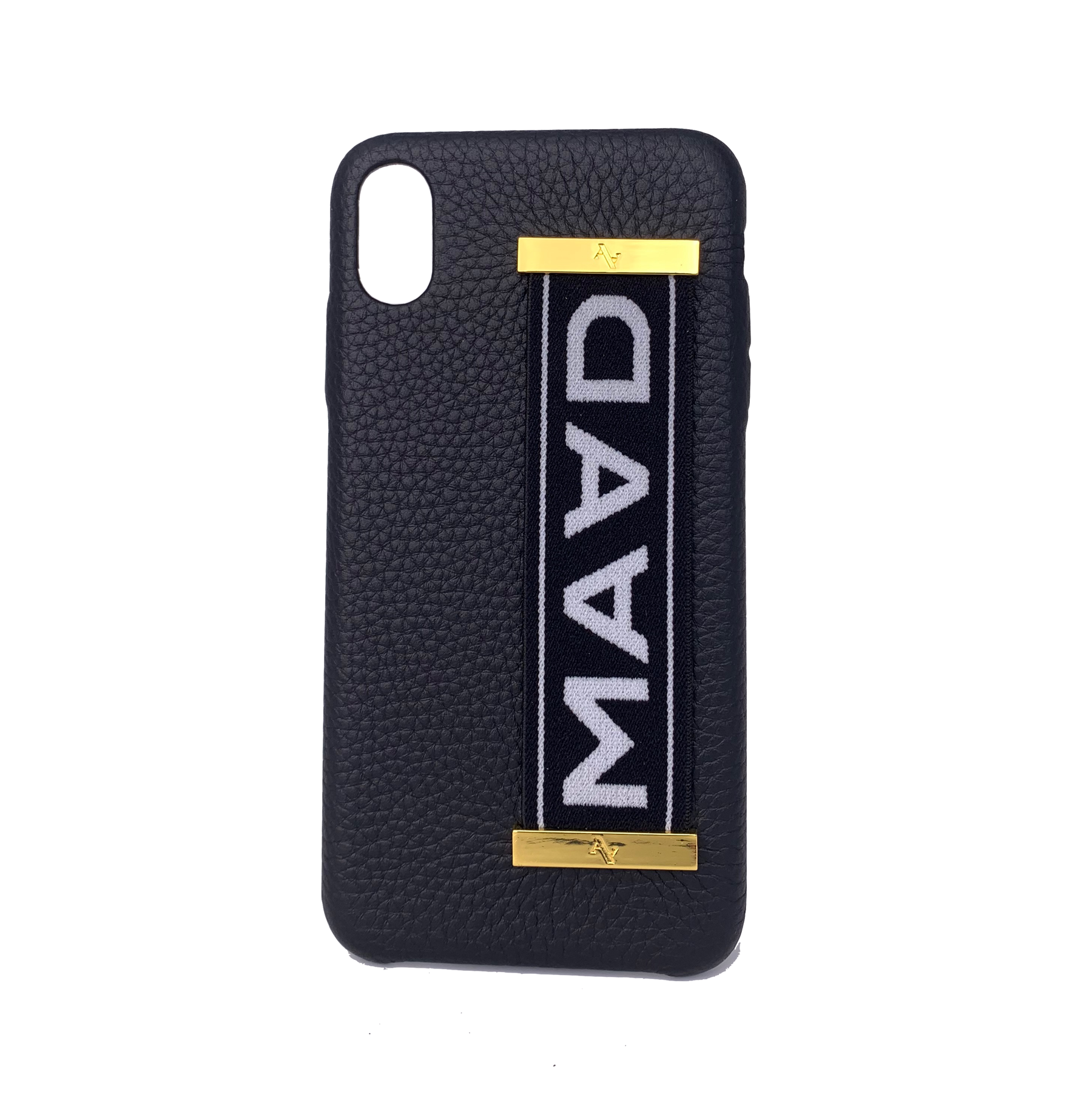 MAAD LVR Black IPhone XS MAX Case - MAAD Collective - Saffiano IPhone Personalized Case 