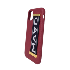 MAAD LVR Red IPhone 11 Case - MAAD Collective - Saffiano IPhone Personalized Case 