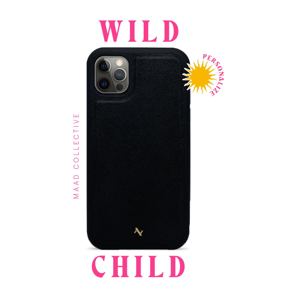 Wild Child - Black IPhone 13 Pro Leather Case
