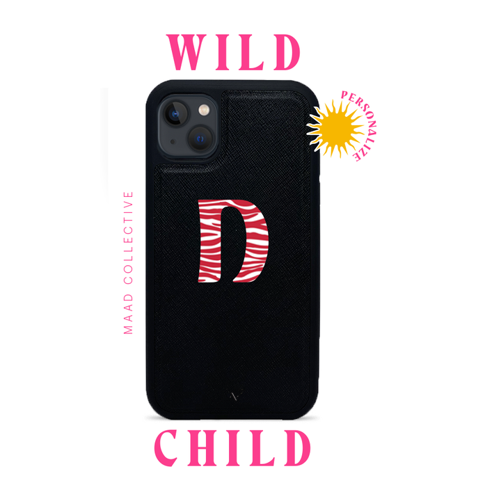 Wild Child - Black IPhone 13 Mini Leather Case