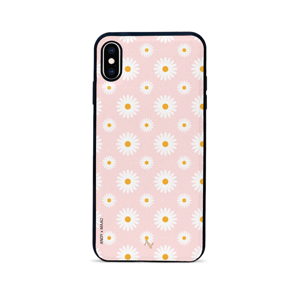 ANDY X MAAD - Pink Daisies IPhone XS MAX Leather Case
