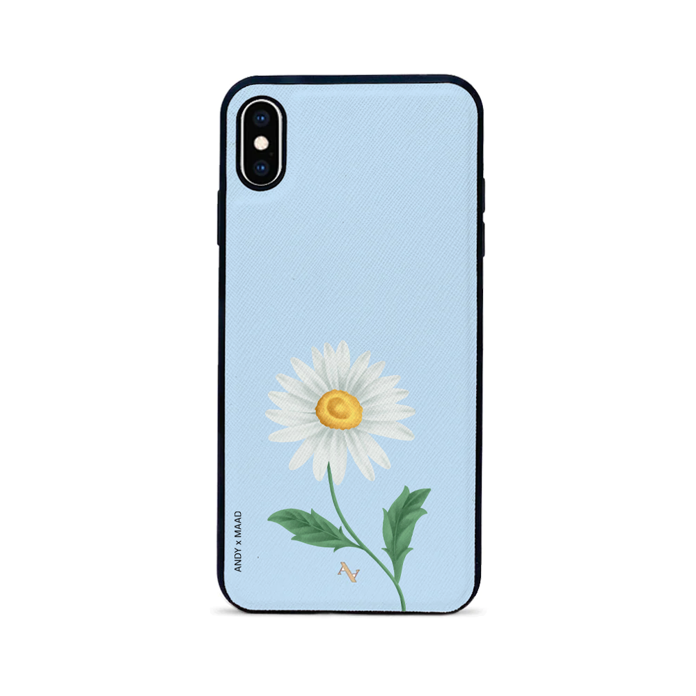 Andy x MAAD - Blue Daisy IPhone XS MAX Leather Case